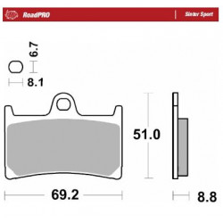 BRAKE PAD SINTER SPORT REAR - 17213676 - Dr Rider