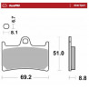 BRAKE PAD SINTER SPORT REAR - 17213676 - Dr Rider