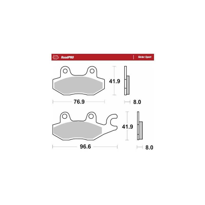 BRAKE PAD SINTER SPORT REAR - 17213677 - Dr Rider