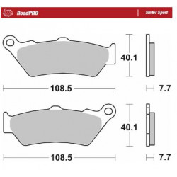 BRAKE PAD SINTER SPORT REAR - 17213678 - Dr Rider