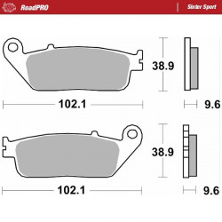 BRAKE PAD SINTER SPORT REAR - 17213680 - Dr Rider