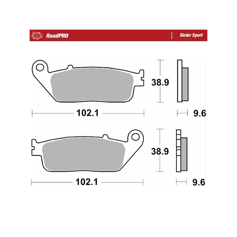 BRAKE PAD SINTER SPORT REAR - 17213680 - Dr Rider
