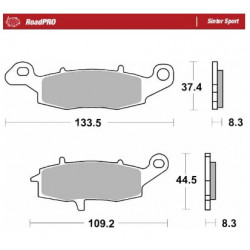 BRAKE PAD SINTER SPORT REAR - 17213681 - Dr Rider