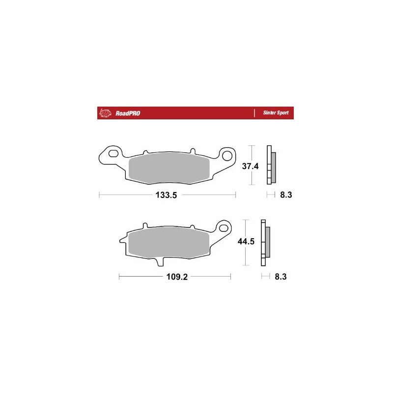 BRAKE PAD SINTER SPORT REAR - 17213681 - Dr Rider