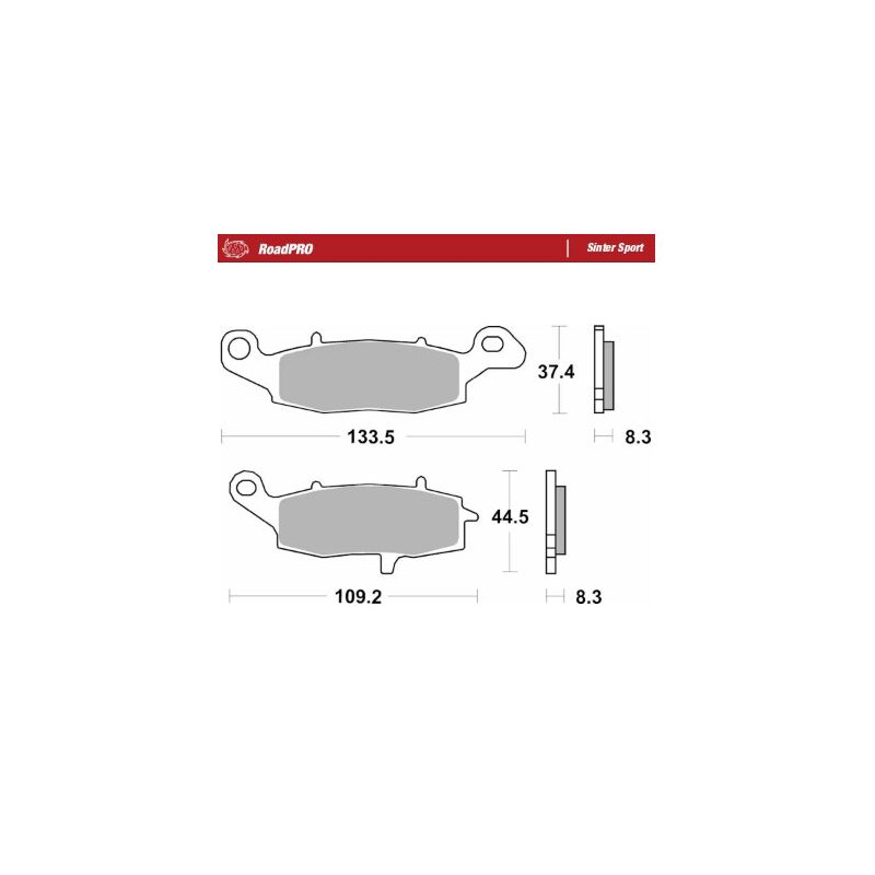 BRAKE PAD SINTER SPORT REAR - 17213682 - Dr Rider
