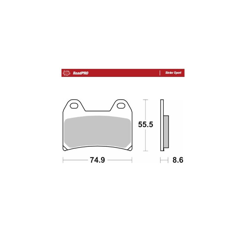 BRAKE PAD SINTER SPORT REAR - 17213683 - Dr Rider