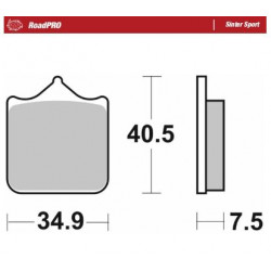 BRAKE PAD SINTER SPORT REAR - 17213684 - Dr Rider