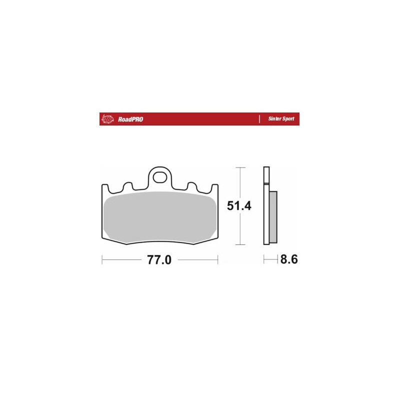 BRAKE PAD SINTER SPORT REAR - 17213686 - Dr Rider