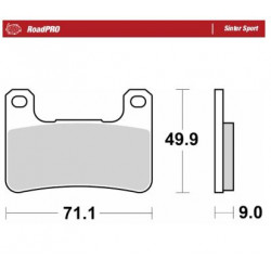 BRAKE PAD SINTER SPORT REAR - 17213687 - Dr Rider
