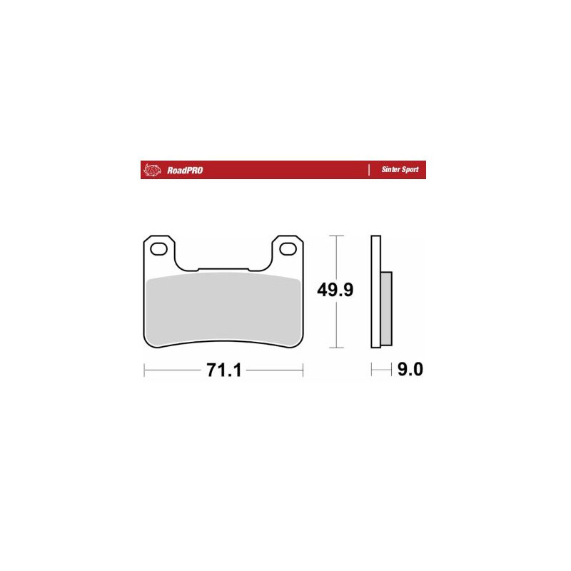 BRAKE PAD SINTER SPORT REAR - 17213687 - Dr Rider