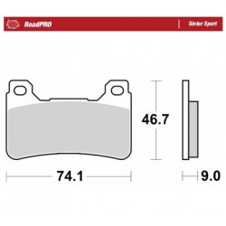 BRAKE PAD SINTER SPORT REAR - 17213688 - Dr Rider