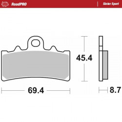 BRAKE PAD SINTER SPORT REAR - 17213691 - Dr Rider