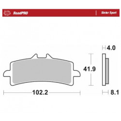 BRAKE PAD SINTER SPORT REAR - 17213693 - Dr Rider