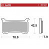 BRAKE PAD SINTER SPORT REAR - 17213696 - Dr Rider