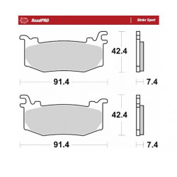 BRAKE PAD SINTER SPORT REAR - 17213700 - Dr Rider