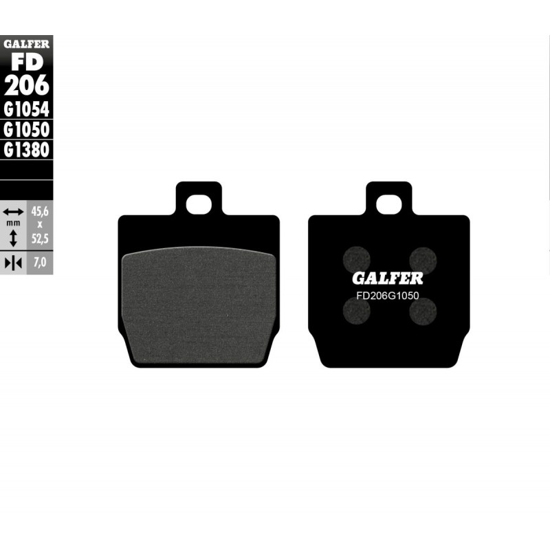 BRAKE PAD SEMI METAL SCOOTER - 17200654 - Dr Rider