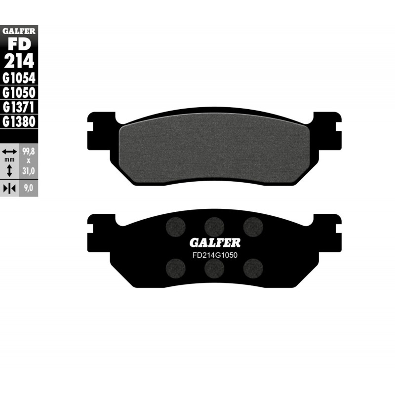 BRAKE PAD SEMI METAL SCOOTER - 17200663 - Dr Rider