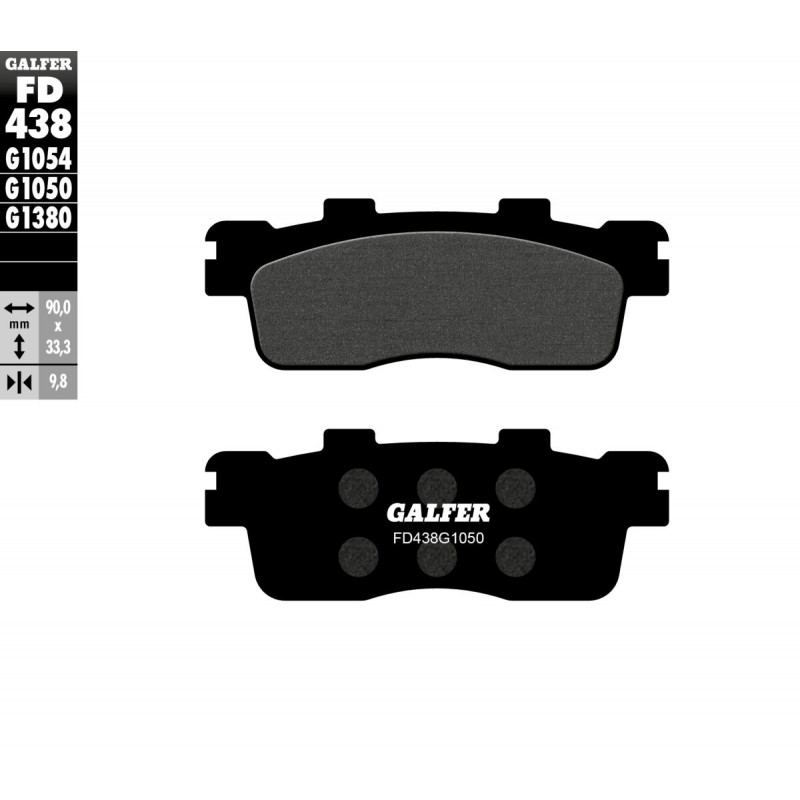 BRAKE PAD SEMI METAL SCOOTER - 17200666 - Dr Rider