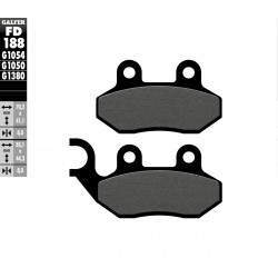 BRAKE PAD SEMI METAL SCOOTER - 17200667 - Dr Rider