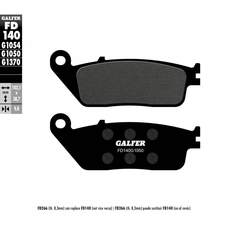BRAKE PAD SEMI METAL SCOOTER - 17200673 - Dr Rider