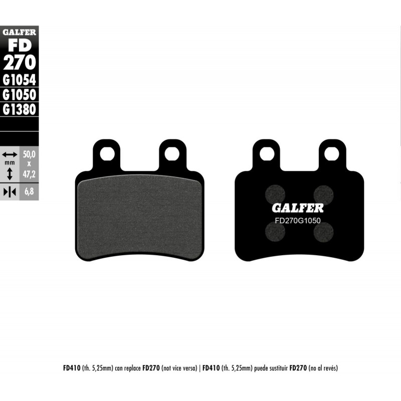 BRAKE PAD SEMI METAL SCOOTER - 17200676 - Dr Rider