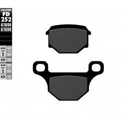 BRAKE PAD SEMI METAL SCOOTER - 17200679 - Dr Rider