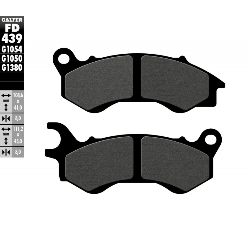 BRAKE PAD SEMI METAL SCOOTER - 17200686 - Dr Rider
