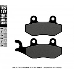 BRAKE PAD SEMI METAL SCOOTER - 17200691 - Dr Rider