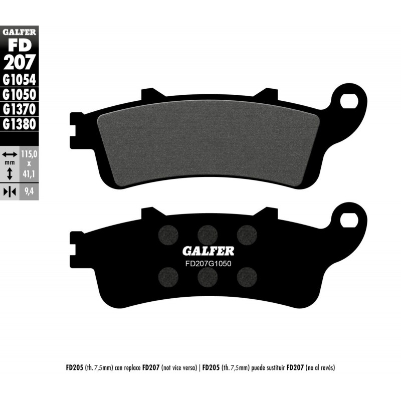 BRAKE PAD SEMI METAL SCOOTER - 17200701 - Dr Rider