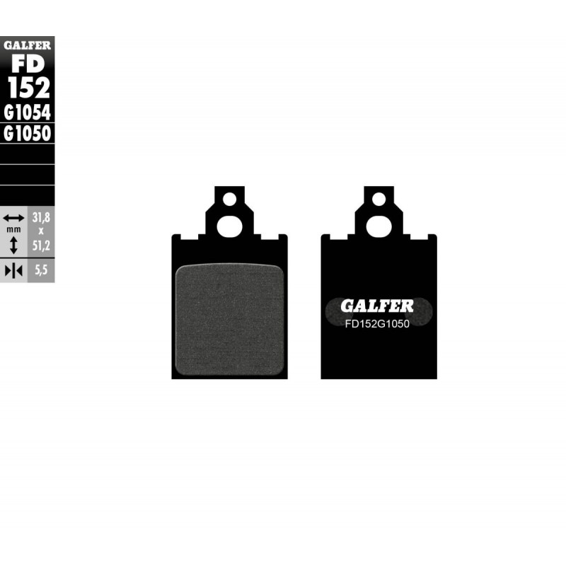BRAKE PAD SEMI METAL SCOOTER - 17200708 - Dr Rider