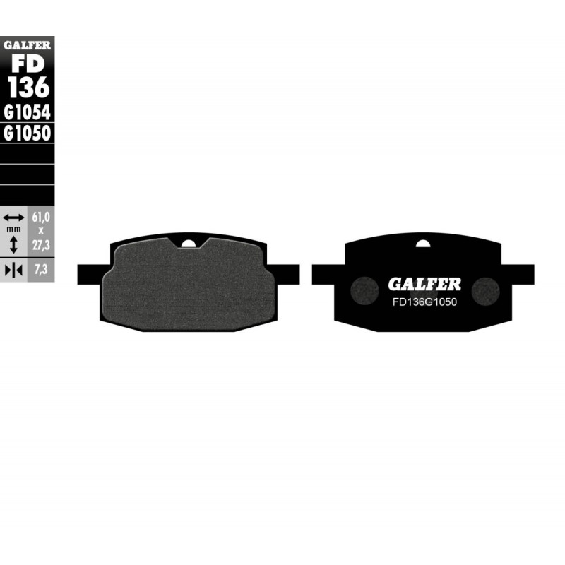 BRAKE PAD SEMI METAL SCOOTER - 17200718 - Dr Rider