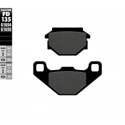 BRAKE PAD SEMI METAL SCOOTER - 17200722 - Dr Rider