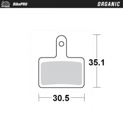 BRAKE PAD ORGANIC - 17200809 - Dr Rider