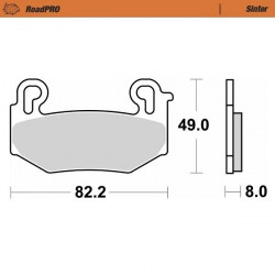 BRAKE PAD ROADPRO SINTER FRONT - 17201186 - Dr Rider