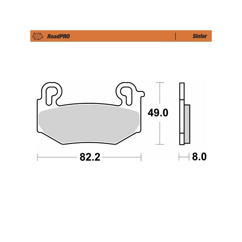 BRAKE PAD ROADPRO SINTER FRONT - 17201186 - Dr Rider