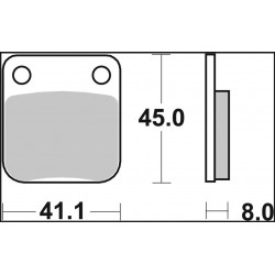 BRAKE PAD CC CAR/CER FR/RR - 17221015 - Dr Rider