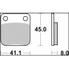 BRAKE PAD CC CAR/CER FR/RR - 17221015 - Dr Rider