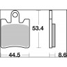 BRAKE PAD CC CAR/CER FR - 17221019 - Dr Rider