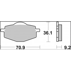 BRAKE PAD CC CAR/CER FR/RR - 17221021 - Dr Rider