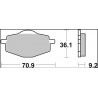 BRAKE PAD CC CAR/CER FR/RR - 17221021 - Dr Rider