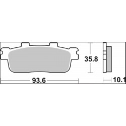 BRAKE PAD CC CAR/CER FR/RR - 17221022 - Dr Rider