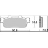 BRAKE PAD CC CAR/CER FR/RR - 17221022 - Dr Rider