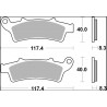 BRAKE PAD CC CAR/CER FR - 17221025 - Dr Rider