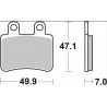 BRAKE PAD CC CAR/CER FR/RR - 17221027 - Dr Rider