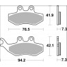 BRAKE PAD CC CAR/CER FR/RR - 17221028 - Dr Rider
