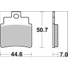 BRAKE PAD CC CAR/CER FR - 17221029 - Dr Rider