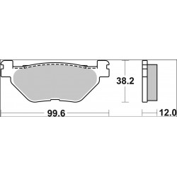 BRAKE PAD CC CAR/CER RR - 17221030 - Dr Rider