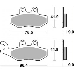BRAKE PAD CC CAR/CER FR/RR - 17221031 - Dr Rider