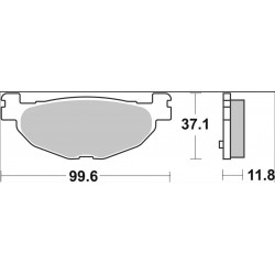 BRAKE PAD CC CAR/CER RR - 17221033 - Dr Rider