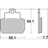 BRAKE PAD CC CAR/CER RR - 17221035 - Dr Rider